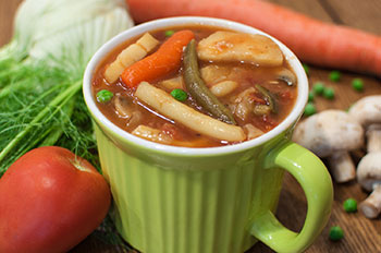 Vegetable Soup, Lunch, Portland Oregon